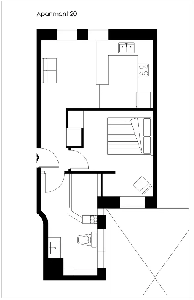 3 1/2 apartment for rent near Vendome metro station Image# 1