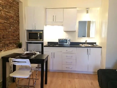 Studio meublé à louer  Plateau Mont-Royal, 1200$/ mois Image# 8