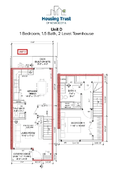 1 Bedroom 1.5 Bath 2 Level Townhouse - October 1st Image# 1
