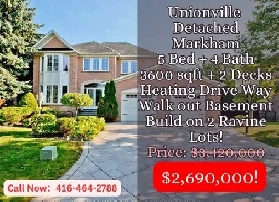 Unionville Luxury Home on Rare Double Ravine Lots Spacious 5 2 B Image# 8