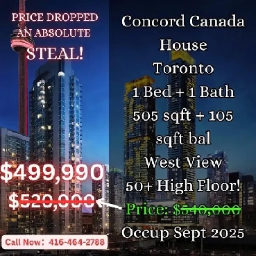 Canada House Condo 55  Floor Lakeview 1 bed DISTRESSED MUST GO! Image# 2