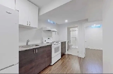 1 bedroom kitchen and full bath basement with separate entrance. Image# 1