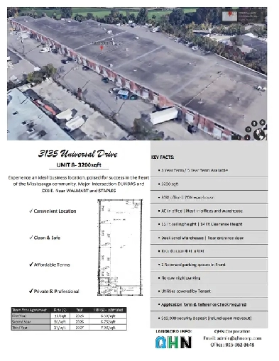 Unit 8 - Commercial Space for Lease in the Heart of Mississauga Image# 1