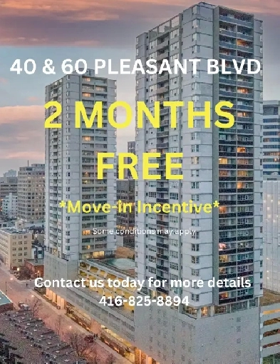 Commonwealth Towers | Bachelor | 40/60 Pleasant Blvd Toronto Image# 4