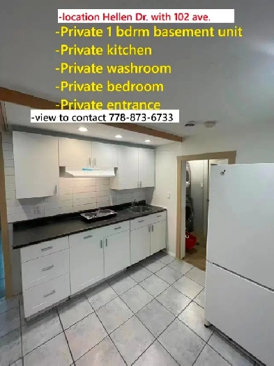 Bedroom/ Washroom/Kitchen ALL PRIVATE NO SHARED SPACE Image# 3
