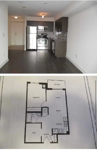 large 1 bed   den & parking spacious balcony lansdowne dupont Oc Image# 1