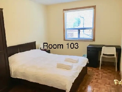 Queen bed private room for rent Image# 1