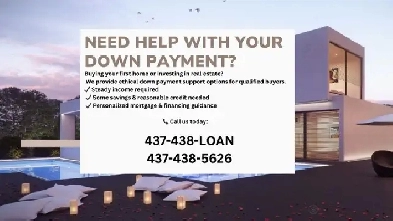 Down Payment Assistance for Home Buyers | 437-438-LOAN (5626) Image# 1