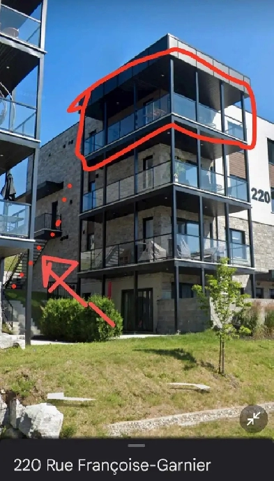 Très Grand 4 1/2 à louer avec vue magnifique / Beauport Image# 1