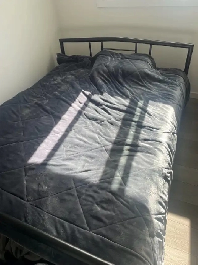 Queen size,Metal bed, orthopedic mattress   pillow Image# 2