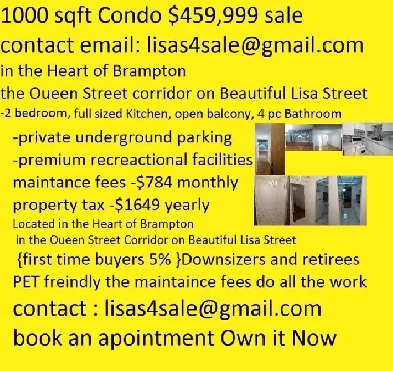 2 bdrm 1 bth 1000 sqft$459,999  Open Balcony Condo pvt parking Image# 5