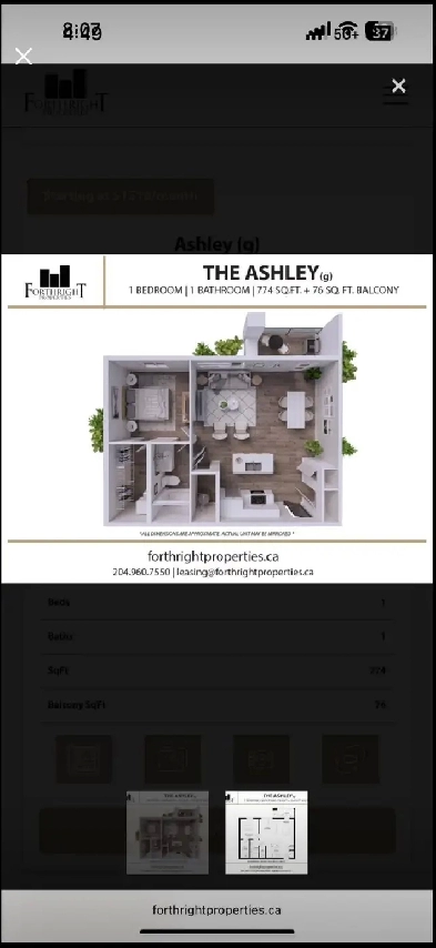 Apartment for Sublet Image# 1