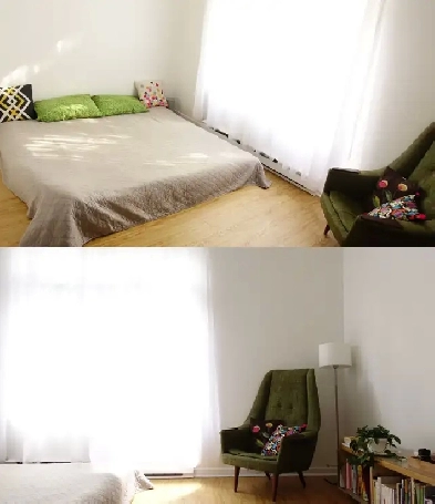 Plateau – Chambre à louer dans un grand 4 ½ très ensoleillé Image# 1