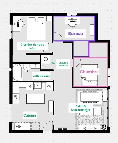 Room for rent with owner/roomate - dogs accepted! Image# 1