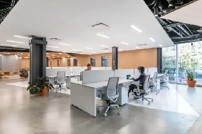 Join a collaborative coworking space environment in Spaces Green Image# 2