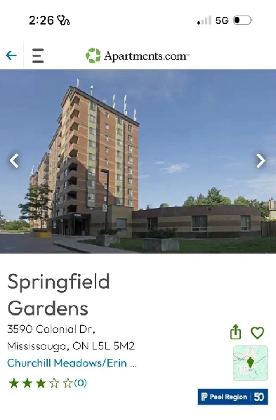 one bedroom plus den Mississauga Image# 1