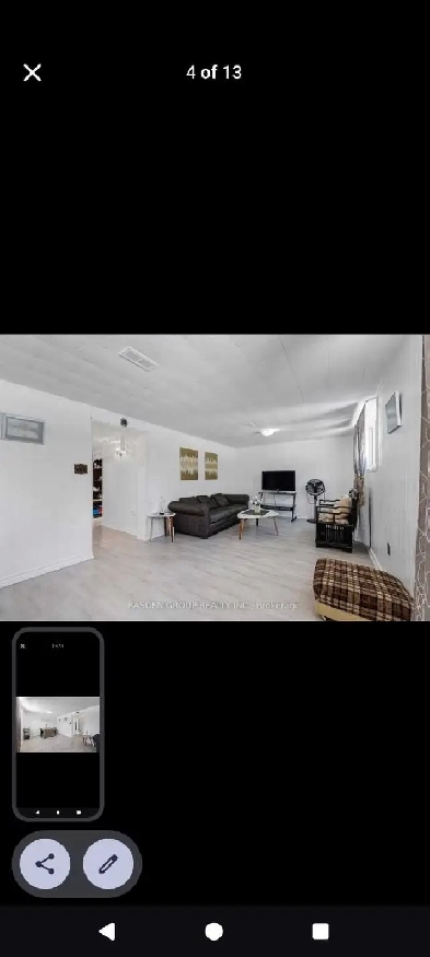 Monthly rental basement 3 bedroom and 1 bathroom Image# 1