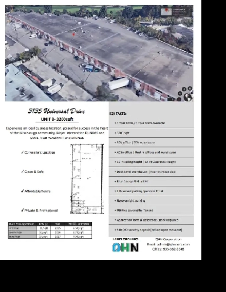 Unit 8 - Commercial Space for Lease in the Heart of Mississauga Image# 1