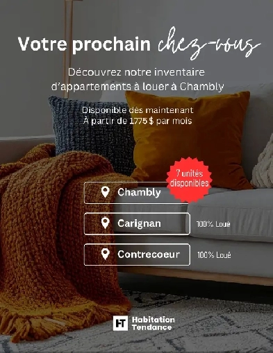 Appartements à louer à Chambly Image# 6