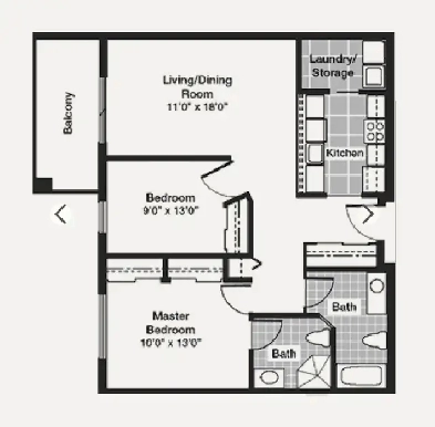 Two Bedroom Apartment for rent Image# 1