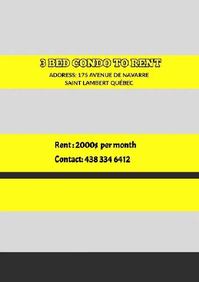 5 1/2 à louer Image# 1