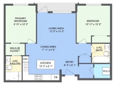 2 beds 2 baths condo for rent Image# 4