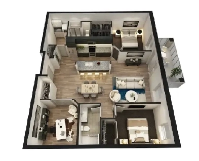 2 Beds 2 Baths Apartment/condo Image# 1