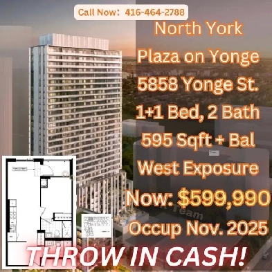 Assignment Deal at 5858 Yonge St, SELLER THROW IN CASH! Image# 1