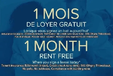 Bright & Modern 4 ½ Condo with Parking in Cartierville H4J 2L2 Image# 1