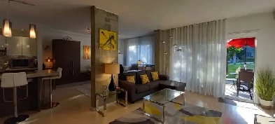 LUXUEUX 4 ½ MEUBLÉ AVEC TERRASSE PRIVATIVE SUR COUR - PLATEAU Image# 1