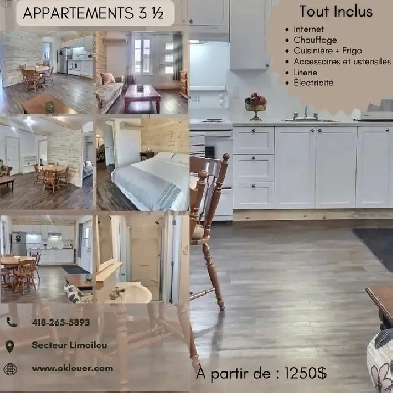 PLUSIEURS APPARTEMENTS, meublé ET tout inclus Image# 1