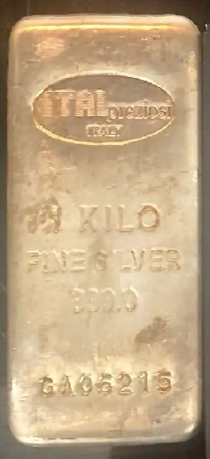 Kilo 999 Silver Bar ItalPrezziosi Image# 1