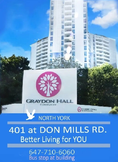 HUGE ROOM RENTAL WITH KEY@ 401  & DON MILLS RD.  NORTH YORK Image# 1