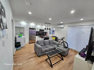 Grand 4 ½ NEUF, ENTIÈREMENT RÉNOVÉ & MEUBLÉ – DISPONIBLE 1e Nov Image# 1