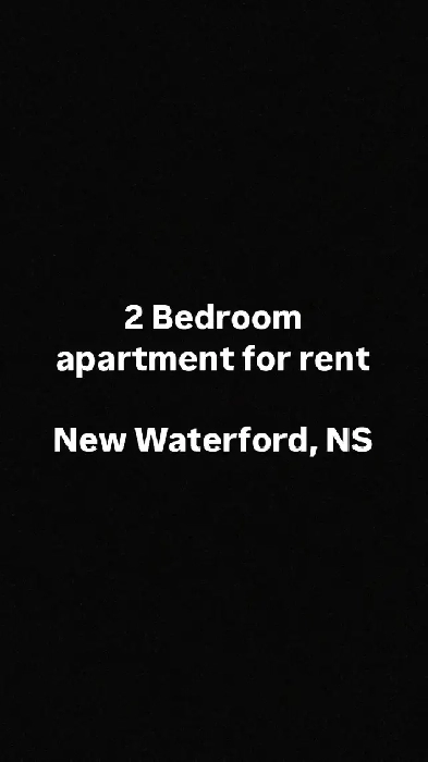 2 bedroom apartment for rent New Waterford NS