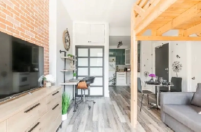 Fully Furnish Studio/Loft Apartment Cable, Net, Utils Inc. Image# 1