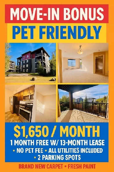 Pet Friendly 2 Bedroom   Den, 2 Bath Condo, Two Parking Stalls Image# 1