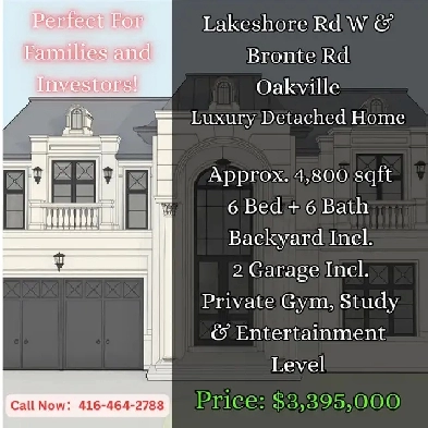 Oakville Lakeside Luxury PRICE DROPPED! 5 mins to lake Image# 3