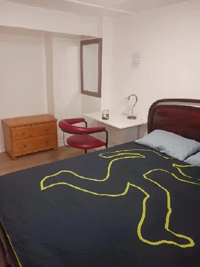 Brand new private day room with a queen-size bed Image# 1