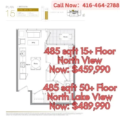 PRICE DROPPED! Concord Canada House 1 Bed   1 Bath from $459k! Image# 1