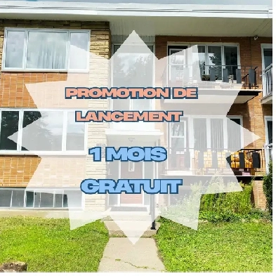 1 mois gratuit - Spacieux 5 ½ au rez-de-chaussée avec jardin. Image# 1