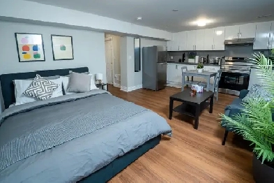 Furnished Studio Apartment With Private Entrance in Brampton Image# 1