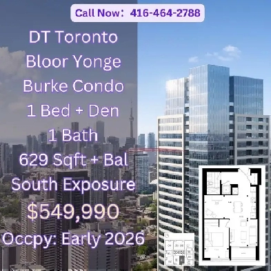 Live steps from the luxury Yorkville, SELL AT A BIG LOSS! Image# 1
