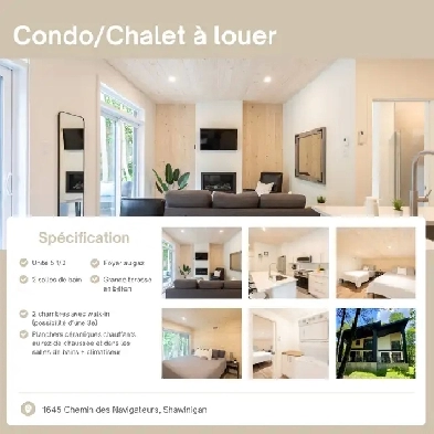 Chalet /Condo à louer Image# 9