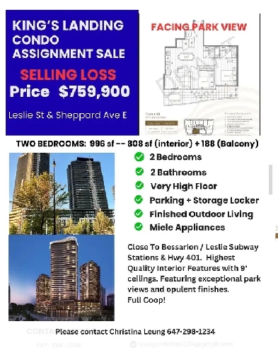 SELLING LOSS ASSIGNMENT SALE - 2 BEROOM KING’S LANDING Image# 1