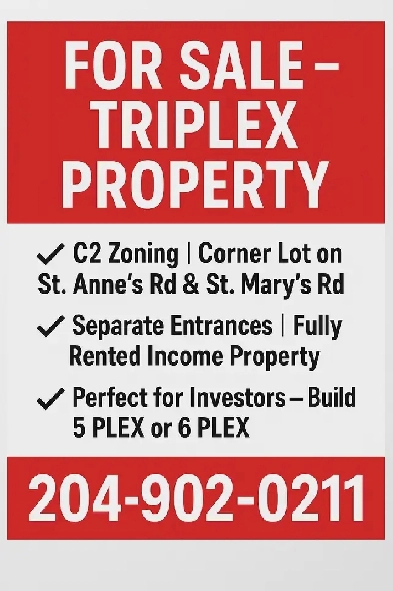 Prime Investment Opportunity – Triplex on St. Anne’s Road! Image# 1