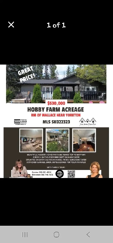 Hobby Acreage located in the RM of Wallace Image# 1