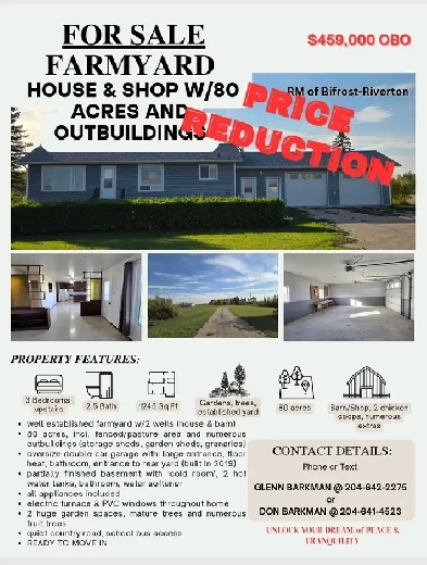 House w/shop barn on 80 acres Image# 2