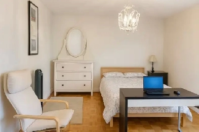 Bright Furnished Master Bedroom for Rent – Move In Ready Image# 1