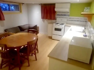 À LOUER GRAND 3 ½ DEMI-SOUS-SOL, MEUBLÉ, RÉNOVÉ Image# 1